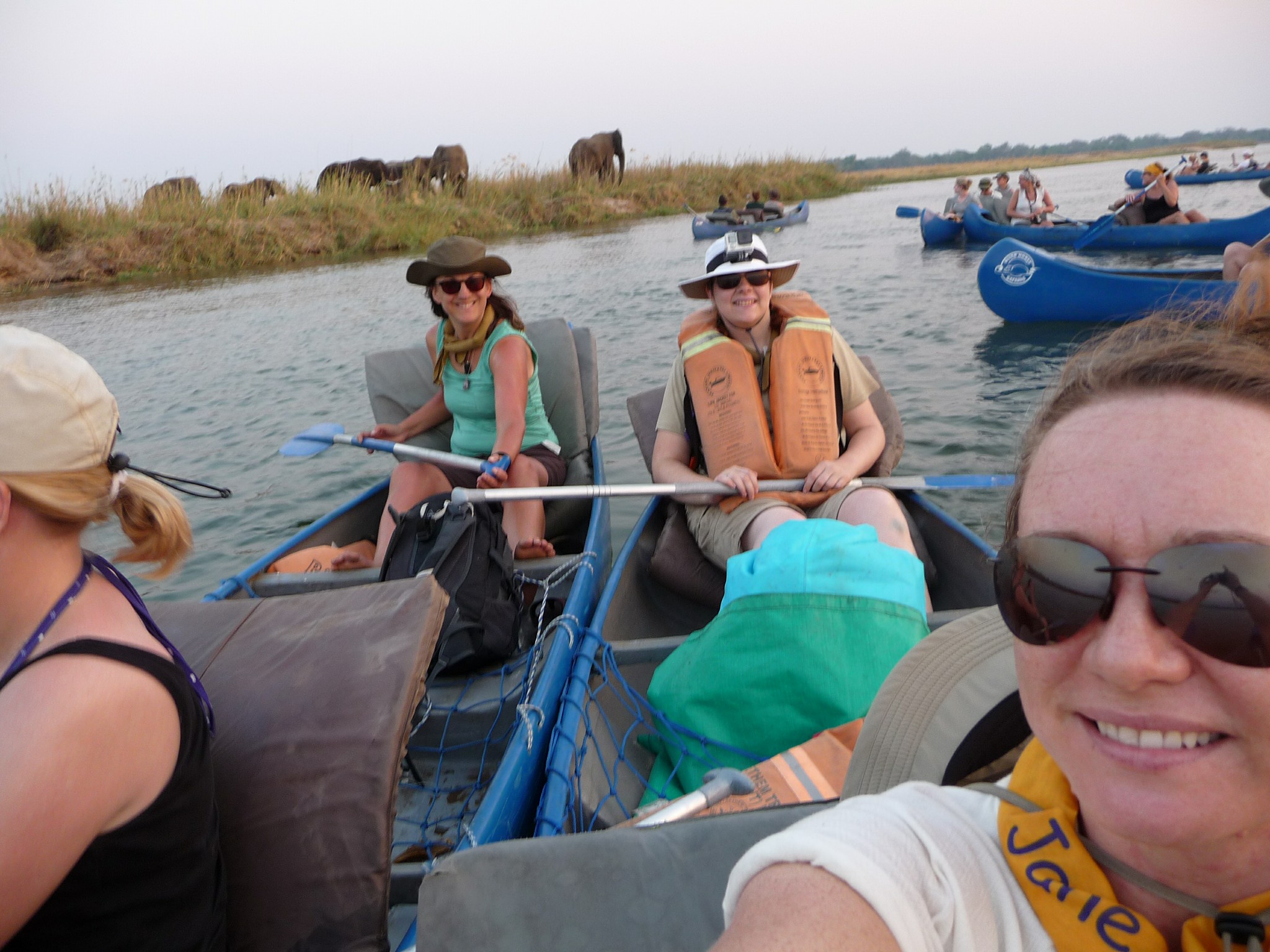 Canoeing selfie